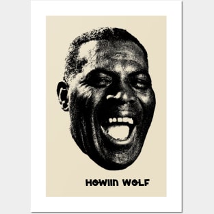 Portrait Retro Howlin' Wolf Posters and Art